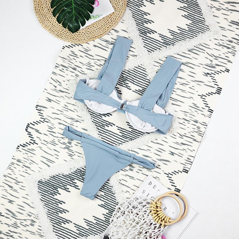 New three-piece bikini set, sexy two-piece women's swimwear, dedicated to bold, beautiful, and unstoppable beach beauties