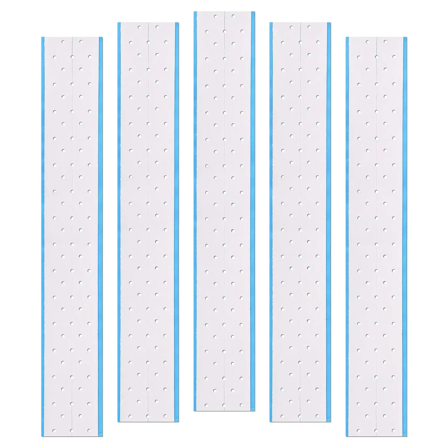 5 Sheets Double-Sided Hole Tape for Wig Users, Ultra-Hold Breathable Lace Toupee Tape Strips with Comfortable Wear for Wig Fixing (Blue)