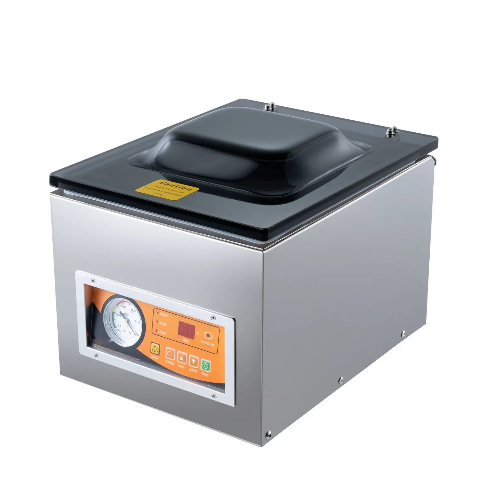 Chamber Vacuum Sealer Machine with 260W Power, 10.2 In Sealing Length, Compact Metal Body, Dry/Wet Pack System for Home Kitchen & Light Commercial Use (Works for Meats, Marinades & More), Rectangular