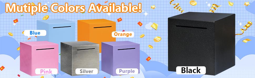 Stainless Steel Piggy Bank for Adults, Indestructible Savings Box for Cash, Must-Break-to-Open Metal Secure Money Banks for Kids, Unbreakable Coin Bank for Money Saving Plan (Black, 4.72inch)