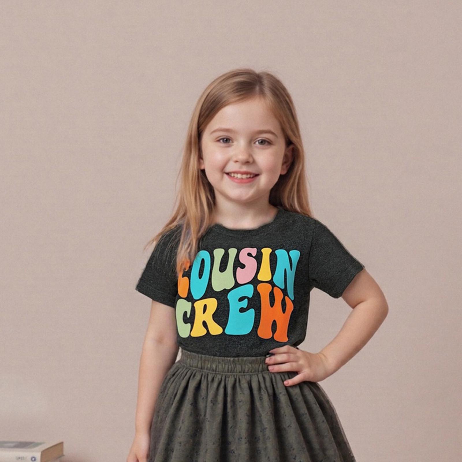 Toddler Baby Boy Girl Summer Tops Casual Round Neck Short Sleeve Letter Print T-Shirt Toddler Kids Summer Clothes Outfits