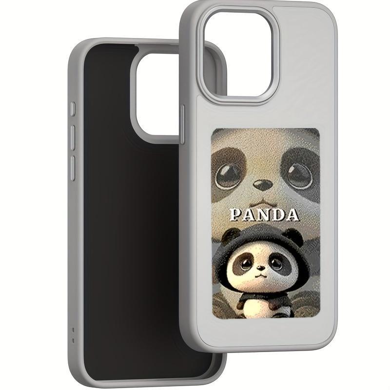 NFC Projection DIY Smart Display Customized Phone Case, 1 Count Ink Screen Projection Phone Case, Phone Accessories for iPhone 11 12 13 14 15 Pro Max Series