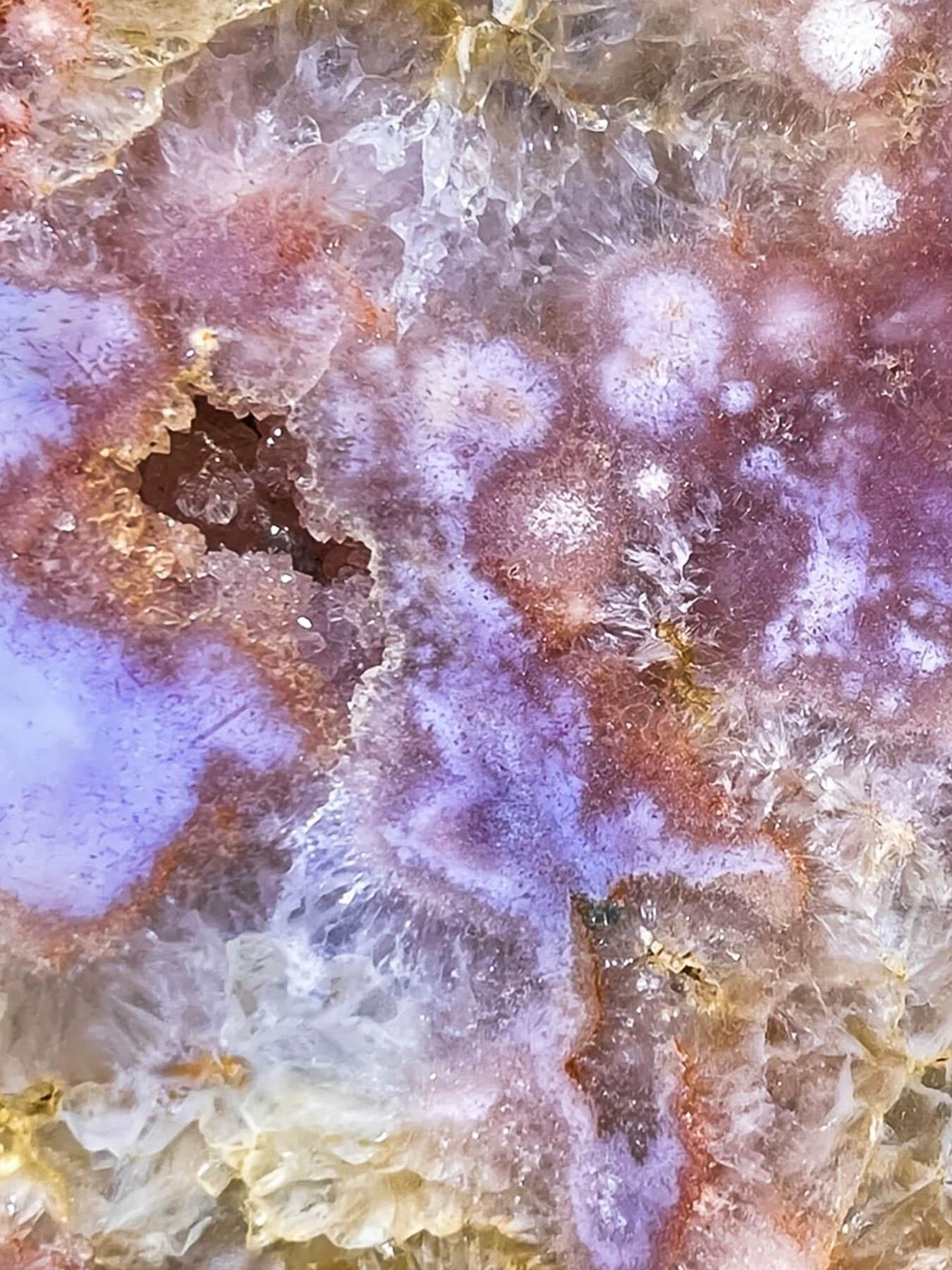 Pink Amethyst Quartz Agate Crystal Sliced Rough Specimen, Creative Gift & Diy Jewelry Accessories, Home Art Decoration, Natural Crystals