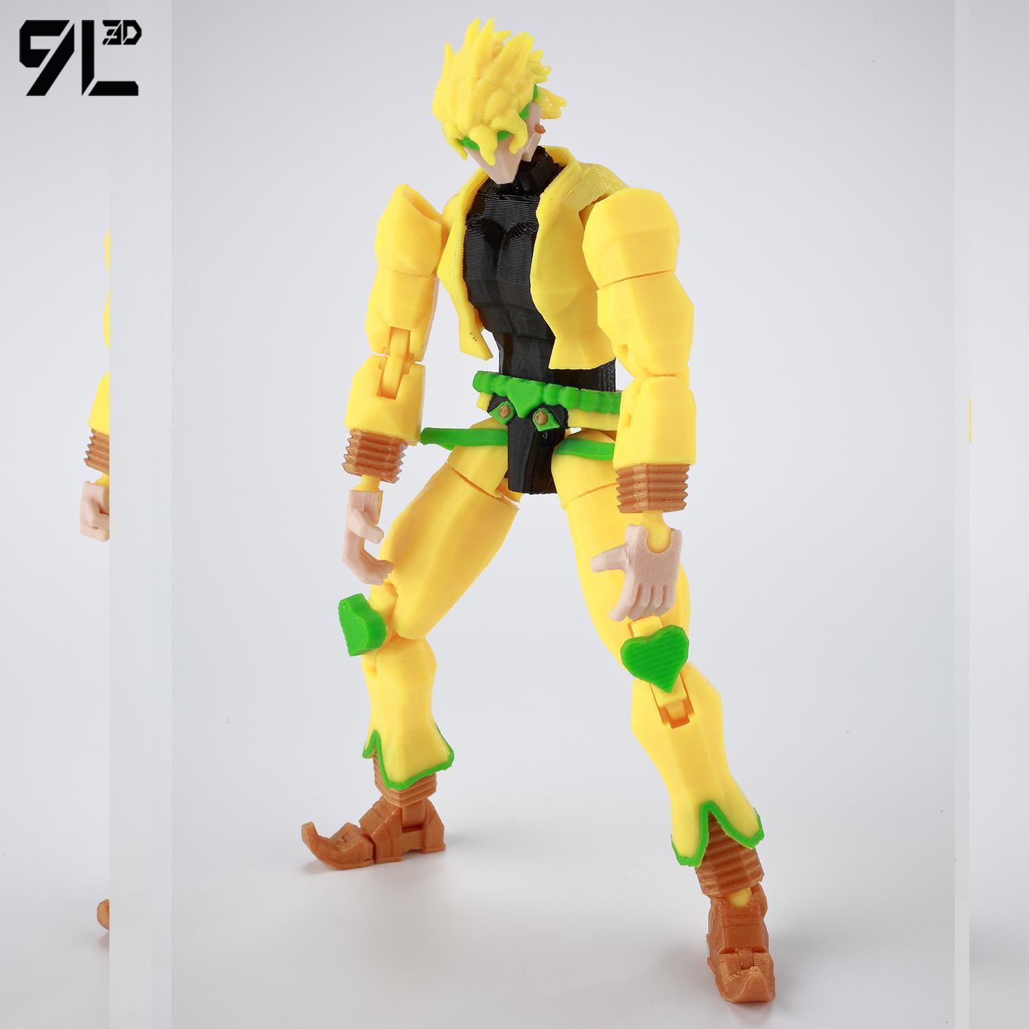 ​9L3D Lucky13 JoJo's Jotaro Kujo Action Figure Dummy13 with Star Platinum T13 Multi-Jointed 3D Printed Collectible Toys Titan13