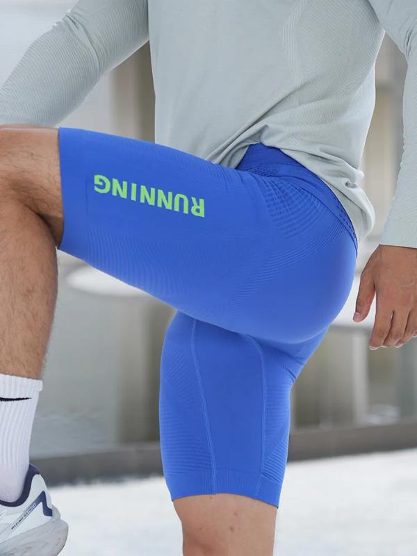 Kyn Apparel Sports Running Jogging Shorts Mens Cycling Breathable Elastic Slim Fit Shorts Summer Fashion Letter Print Men's Quick-dry Shorts