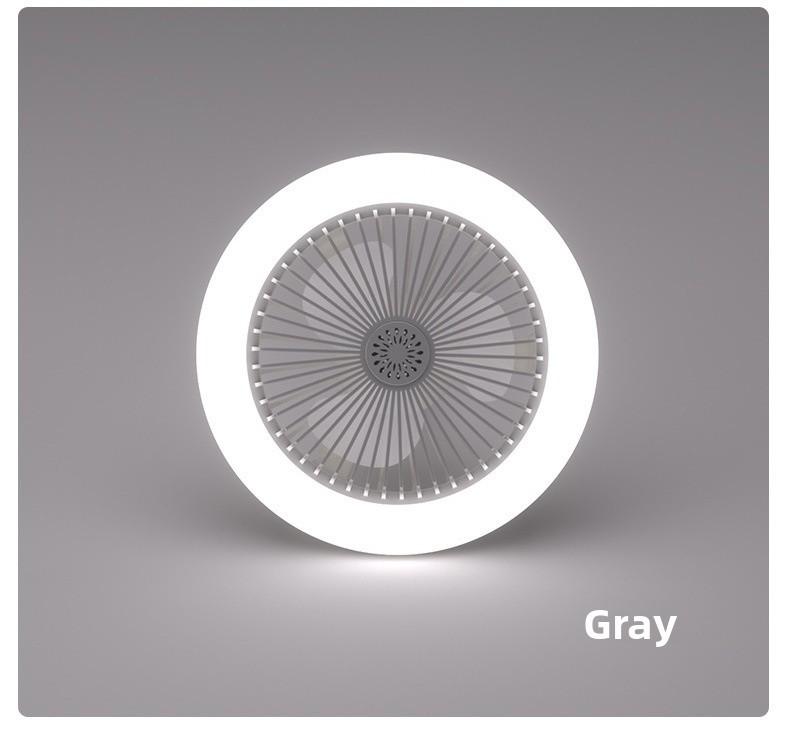 LED Aromatherapy Crystal Fan Light E27 Screw Base Dimmable Plastic Small Integrated Universal Head Fan Lamp for Ceiling