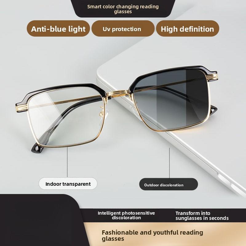 Auto-adjusting high-definition reading glasses - anti-blue light, anti-ultraviolet| Very suitable for work, travel, and everyday comfort