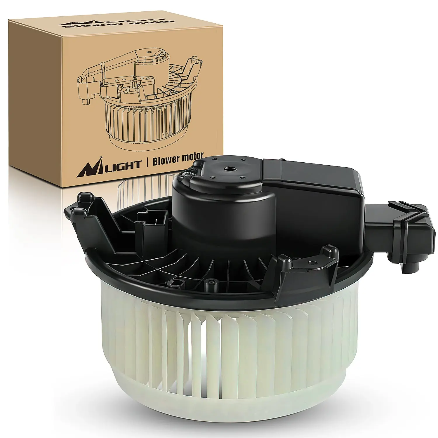 Nilight HVAC Heater Blower Motor Fit for Dodge Avenger 2008-2014, Ram 1500 2500 3500, Honda Accord 2008-2012, Chrysler Sebring Ford Jeep Acura Subaru Jaguar Lincoln Replaces # 5012701AB,700012, Excellent Airflow, Ram 1500 2009-2010