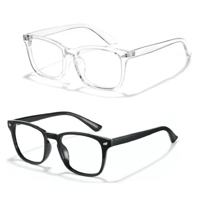 2026 Fashion Anti-Blue Light Glasses, Computer/Gaming/TV/Phones Glasses for Women Men, Large Square Frame, Fashion Eye wear