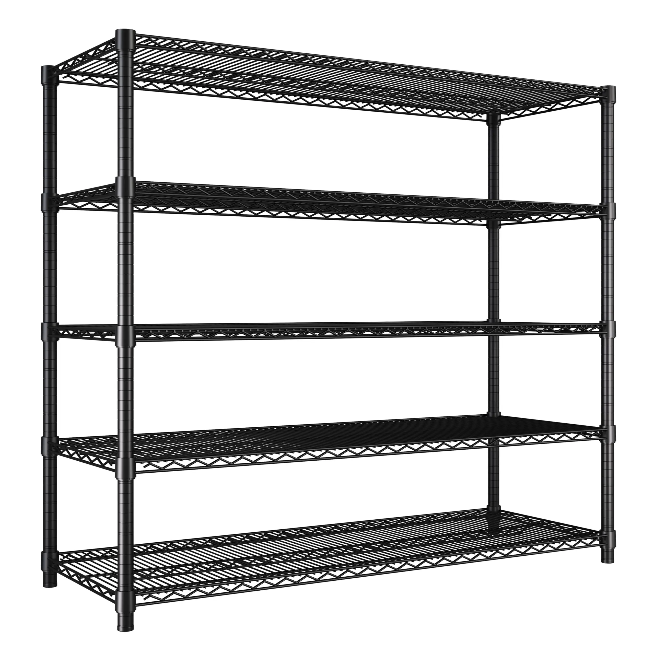 Garvee 5-Tier Wire Shelving 3200LBS Heavy Duty Storage Shelves Garage Rack