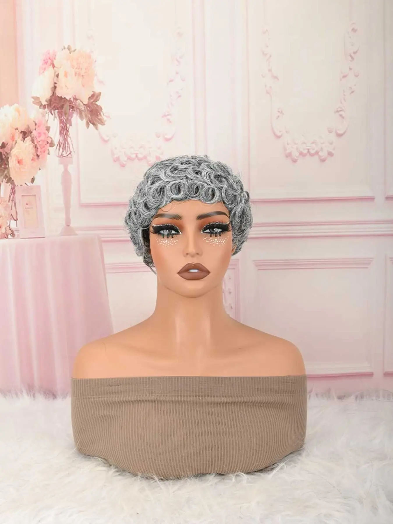 Short Pixie Wigs for Women Auburn Short Synthetic Wigs Wig Pixie Cut Synthetic Wigs for Short Hair Wig Layered for Women