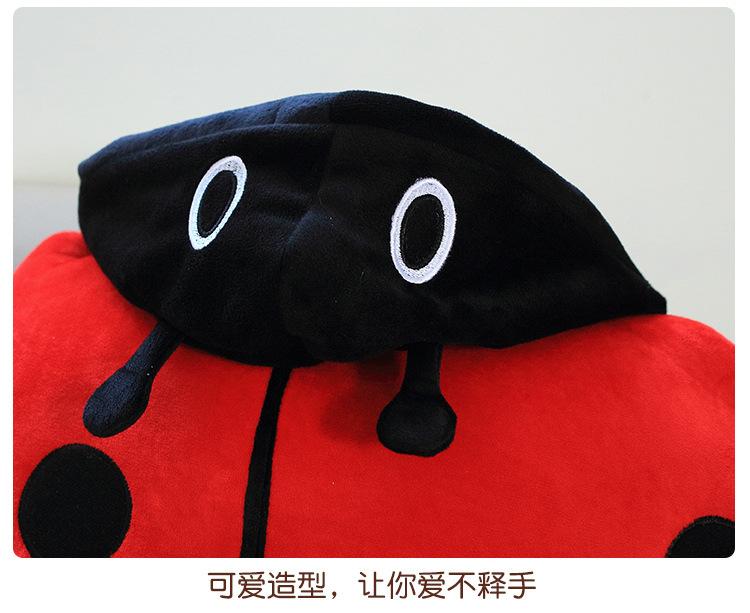 Ladybug Pillow Wearable Plush Big Bug Giant Wearable Ladybug Pillow Funny Animal Costume Dress Up for Kids Bug Pillow Gift Toy