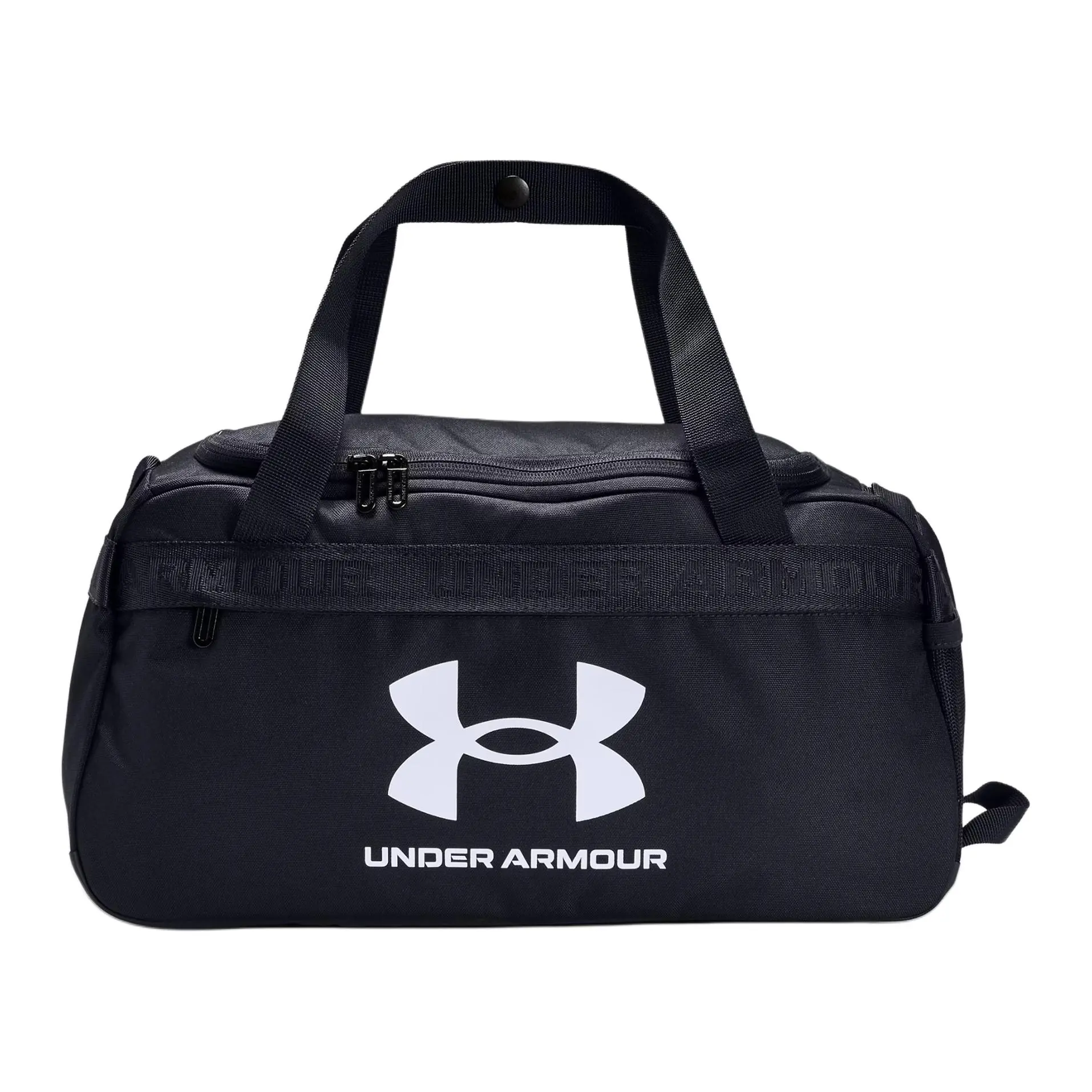 Under Armour Logo Print Casual Sport Crossbody Gym Bag for Men and Women, Polyester, Black