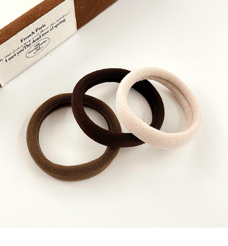 10-Piece Seamless Thickened Elastic Hair Ties, Cotton Crease-Free Bands for All Hair Types, Women's Hair Accessories Ideal Gift 10-Piece Seamless Thickened Elastic Hair Ties, Cotton Crease-Free Bands for All Hair Types, Women's Hair Accessories Ideal Gift