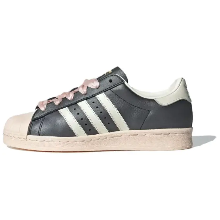 adidas Wmns Superstar 82 'Black Pink Ribbon Laces' ID1423