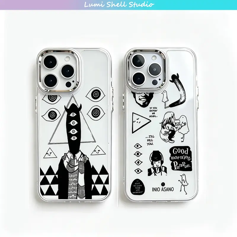 Hot Oyasumis Punpuns Minimalists Phone Case For iPhone 17 Pro Max 17Air 16 15 14 13 Plus Case TPU Back Cover Shell  Perfect For Holiday Gifts Birthdays for Your Girlfriend/Boyfriend/Friends
