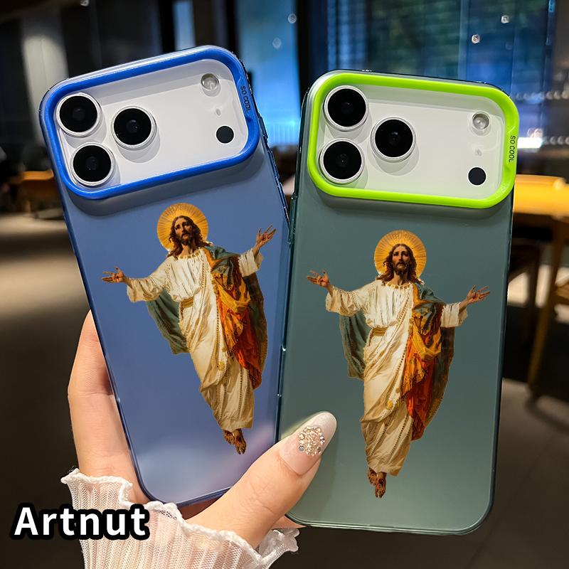 Phone Case for iPhone 17 Pro Max 16 Plus 15 14 13 12 11 Air E Jesus Christ's Holiness Pattern Anti-Scratch Shockproof Pocket-Friendly durable Cover