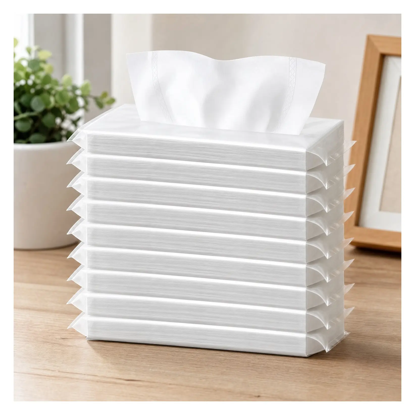Car Visor Tissue Holder Refills, 9 Packs Super Soft Car Travel Tissues, Facial Napkin Case Refills, 450 Sheets TotalGift