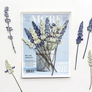 36Pcs Lavender Dried Pressed Flowers for Crafts, Xinxinran Dry Flowers Kit for Wedding Invitation, Resin Molds Bookmark, Jewelry Molds, Candle Making Supplies, Soap, Frame, Cakes