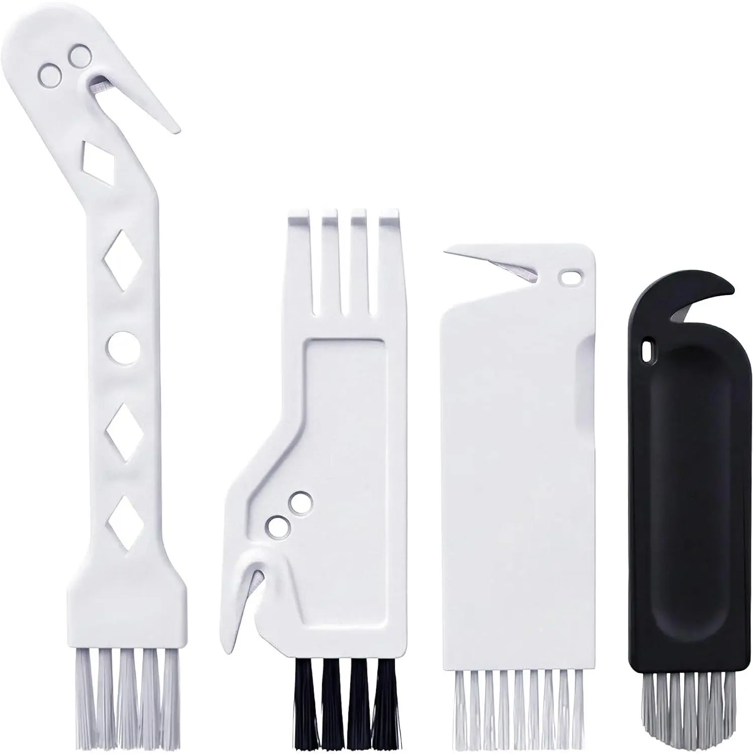 4 PCS Handheld Vacuum Cleaner Brush, 4 Styles Universal Dusting Brush, 2 in 1 Vacuum Roller Cleaning Tool for Sweeping Robot