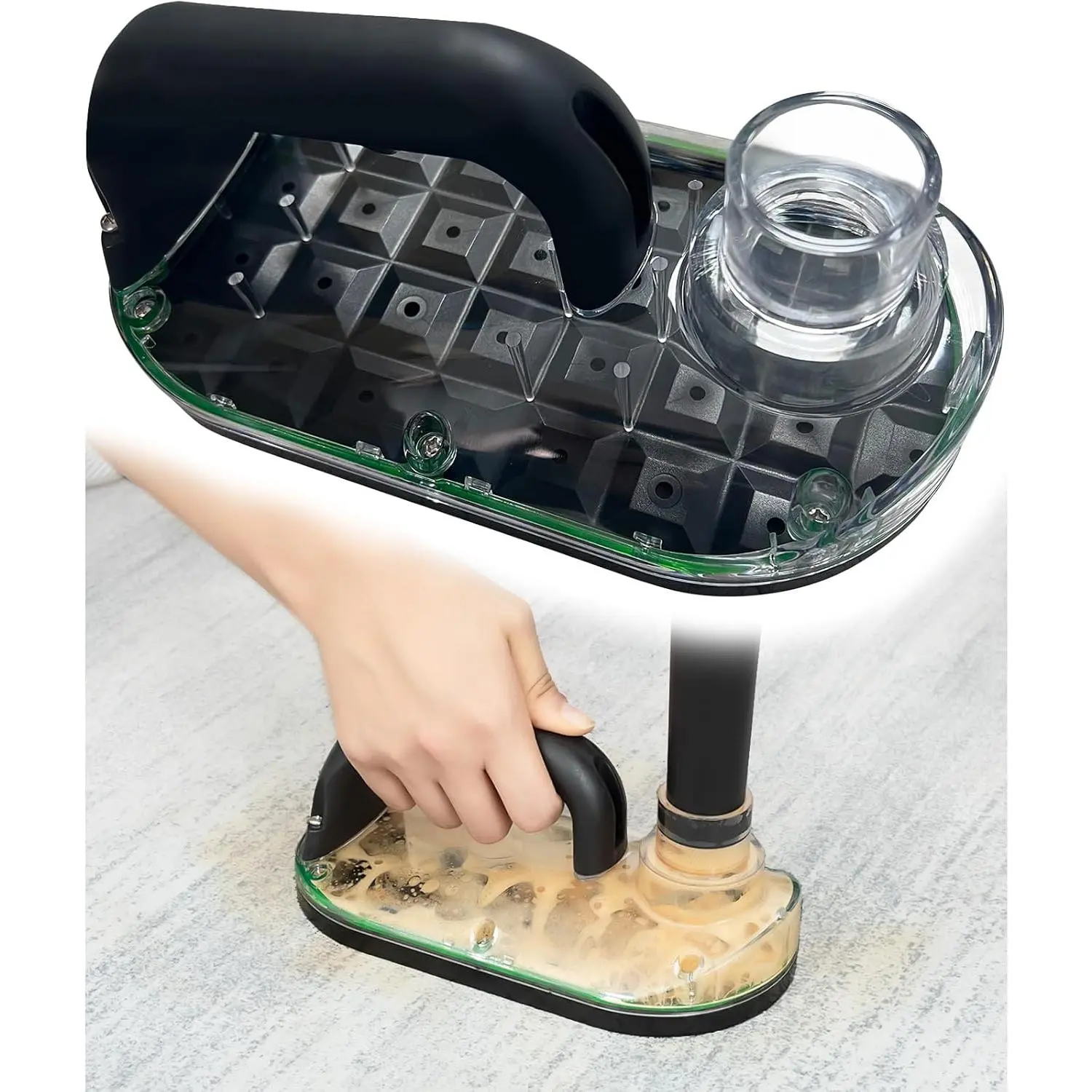 Handheld Sub Surface Carpet Extractor Cleaner Stain Remover Tool Attachments for Water Wet Dry Vacuum Machine, Deep Cleaning Rug Shampooer Solution for Pets Dogs