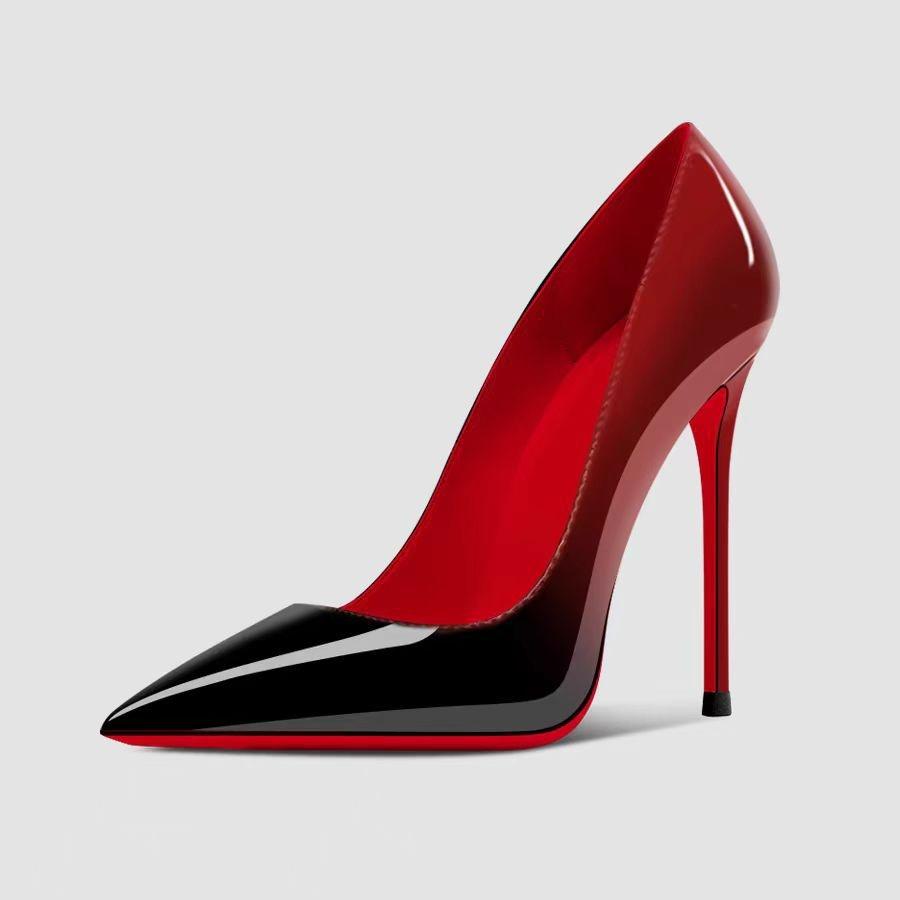 Women's Stiletto Pumps, Elegant Pointed Toe Patent Leather High Heels in Solid, Gradient & Animal Print Colors, Fashion, Classy, High Heeled Shoes, Chic Party Shoes, Elegant Formal Shoes