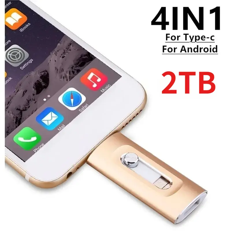 New Arrivals-OTG Stick  3.0   2TB Dual Interface  Type-C Pendrive, 4-In-1 Memory Expansion U-Disk Backup  usb drive flash
