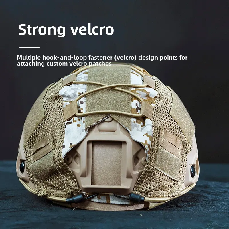 Helmet cloth camouflage camouflage helmet cover, elastic rope camouflage CP helmet cloth, modified tactical accessory cover removable sport compression Warm Knee Protection varicose vein