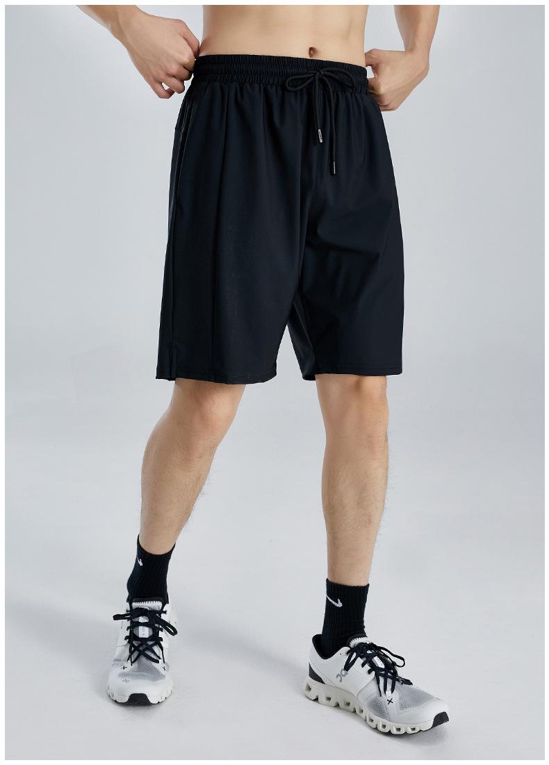 2026 New Men's Breathable Casual Shorts, Ice Silk Thin Quick-Dry Sports Fitness Shorts for Outdoor Running