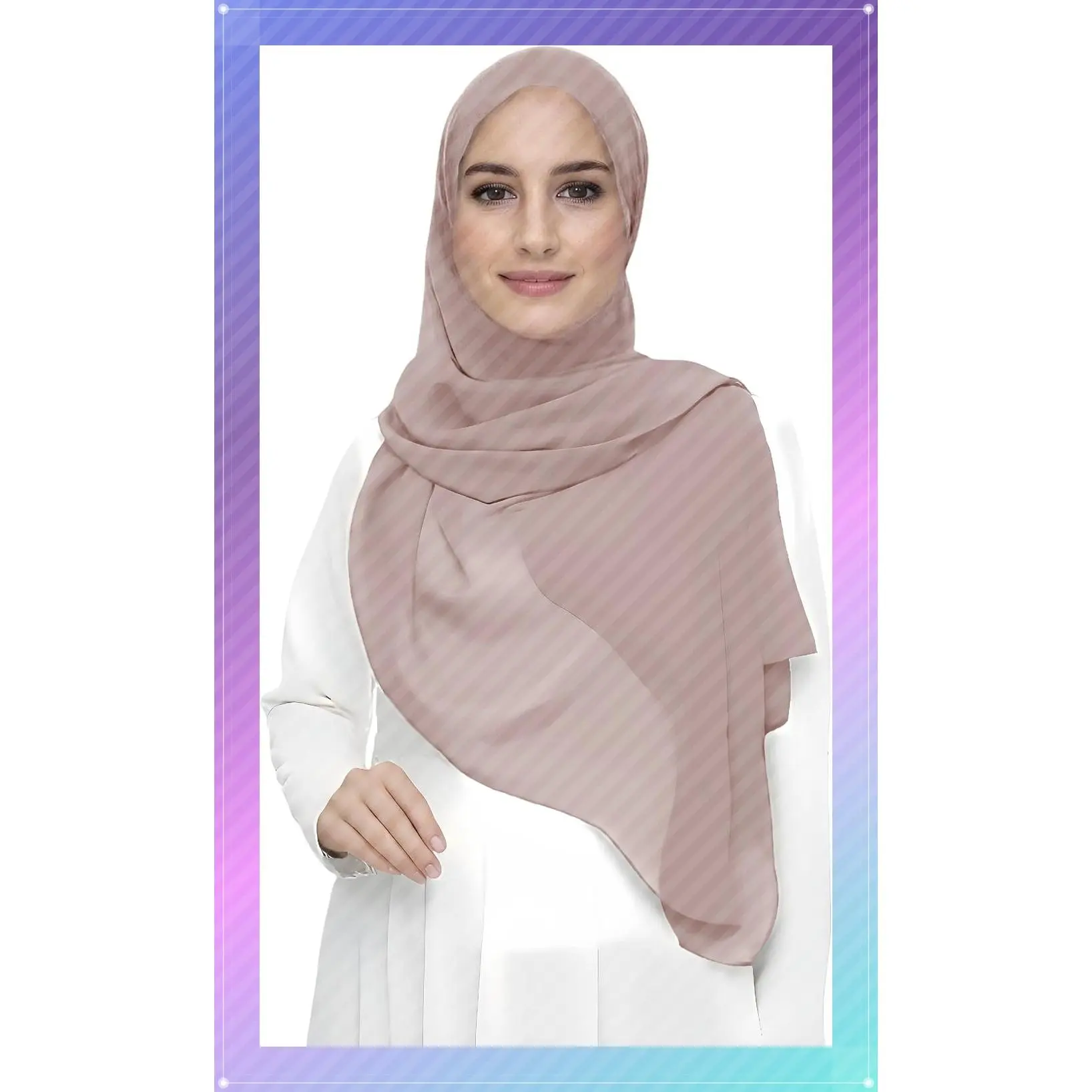 Premium Chiffon Hijab Head Scarf Shawl Wrap for Muslim Women LightweightGift