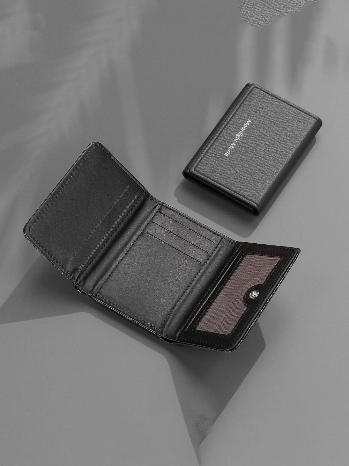 2026 Wallet Card Holder, Unisex Three-Fold Design, Magnetic Protection, Driver's License Case, Two-In-One Organizer, Card Slot Wallet