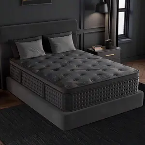 Change your sleep experience with our mattresses .12/14 Inch HybridMattress -where luxury comfort meets everyday convenience.Designed withmodemn families in mind, this mattress combines gelinfused memory foam,responsive pocket coils, and a plush quilted