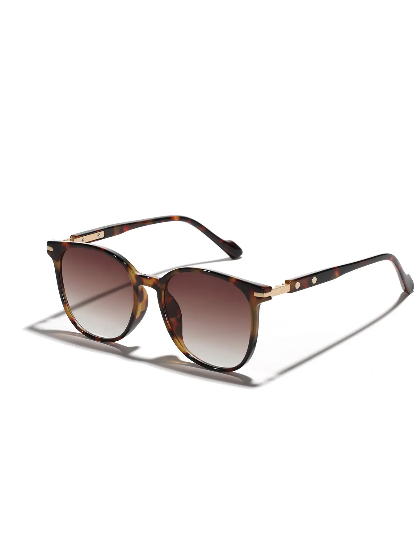 1pcs Korean Vintage Round Summer Fashionable Sunglasses for Women, Large Frame Slimming Glasses, Cross-Border Eyewear for Men, Style Fashion Shades