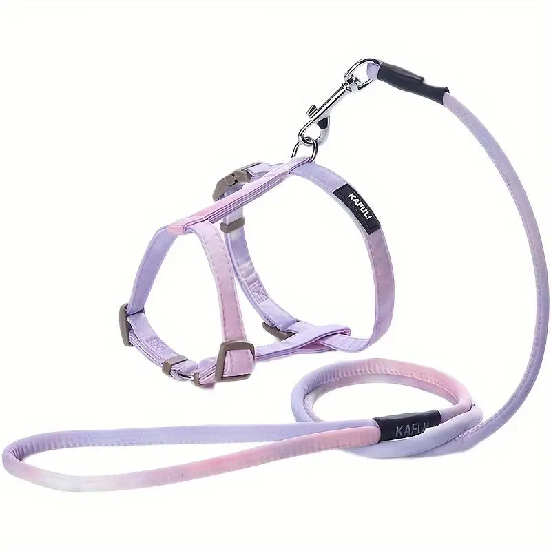 Cat Harness Leash, Y-Shaped Anti-Escape Adjustable Cat Collar, Cat Walking Leash, Cat Outdoor Accessories