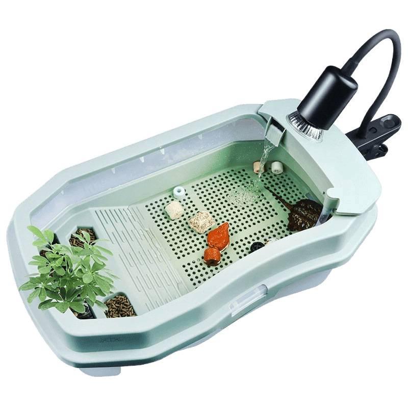 Turtle tank, ecological tank, turtle breeding tank, home turtle tank, small turtle tank, small alligator turtle villa, Xixiu