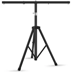 DJ Light Stand for Par Lights - Adjustable Height T-Bar Light Stand, Quick Setup for Stage, DJ Parties, and Concerts