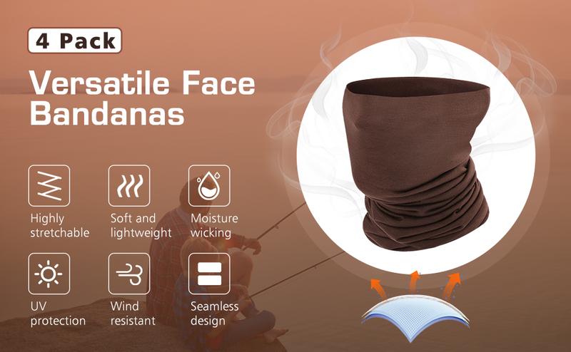 MoKo Lightweight Breathable UV Sun Protection Neck Gaiter Face Mask for Women Men, Multifunctional Bandana for Cycling Running Hiking MoKo Lightweight Breathable UV Sun Protection Neck Gaiter Face Mask for Women Men, Multifunctional Bandana for Cycling Running Hiking