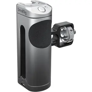 Aluminum Side Handle Grip for Smartphone Video Rig Cage, Wireless Remote Trigger Handle with Control Button 3838