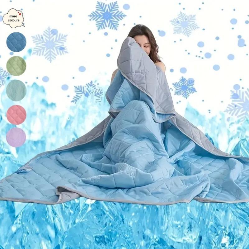 Ice Cream Cooling Blanket, Soft Lightweight Breathable Blanket, Air Conditioning Blanket, Air Conditioner Blanket, Comfortable Blanket for Home Office Travel