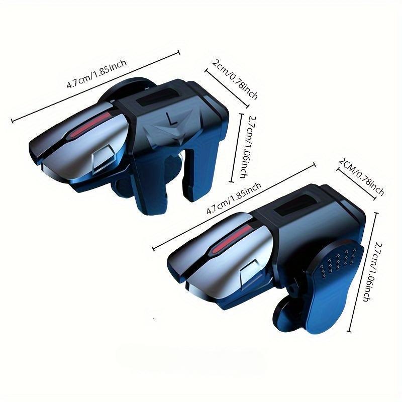 PUBG Mobile Triggers Combo, L2R2 4 Triggers Mobile Phone Controller for PUBG/Fortnite/Call of Duty/Rules of Survival, Aim & Fire Trigger for iPhone & Android Phones