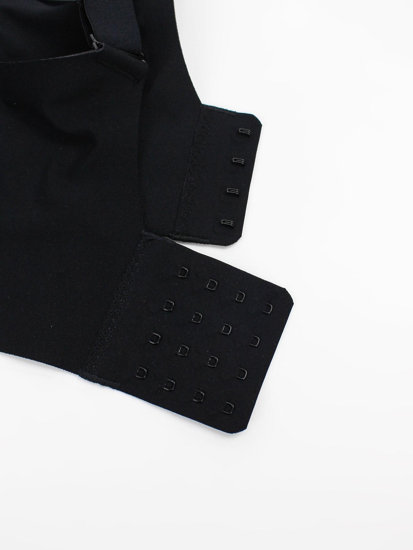 【Plus Size】 Solid Buckle Wireless Push Up Bra, Comfortable Breathable Bralettes for Daily Wear, Women's Underwear for All Seasons