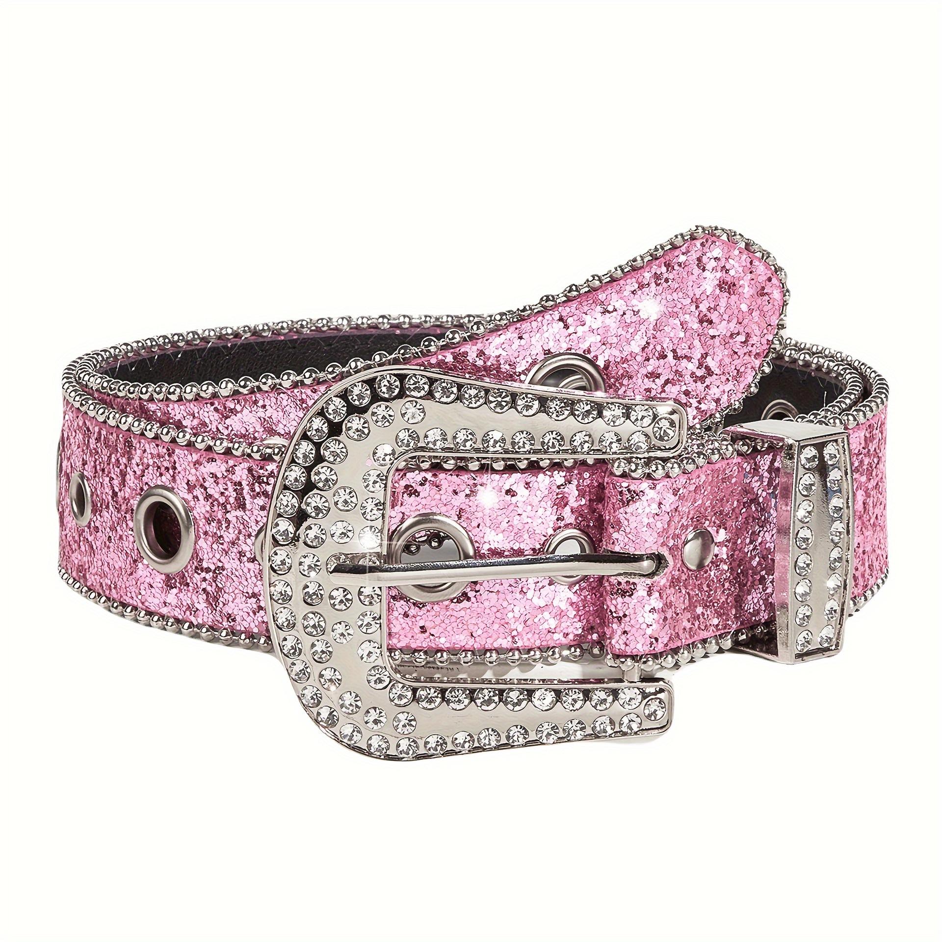 Cross-border rhinestone belt for women, ins-style wide waist belt, fashionable and unique sequin European and American decorative versatile jeans belt