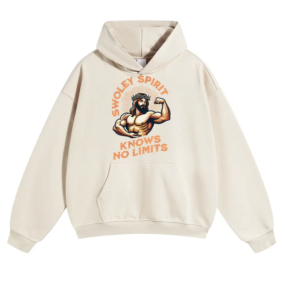 Unisex SWOLEY SPIRIT Funny Muscular Fitness Redesign of Christian Jesus Graphic hoodie Personalized Pattern Y2k Clothing Round Neck hoodie,Women's Clothing 100% Cotton, Menswear, Top, Vintage Style,Summer Casual Oversized