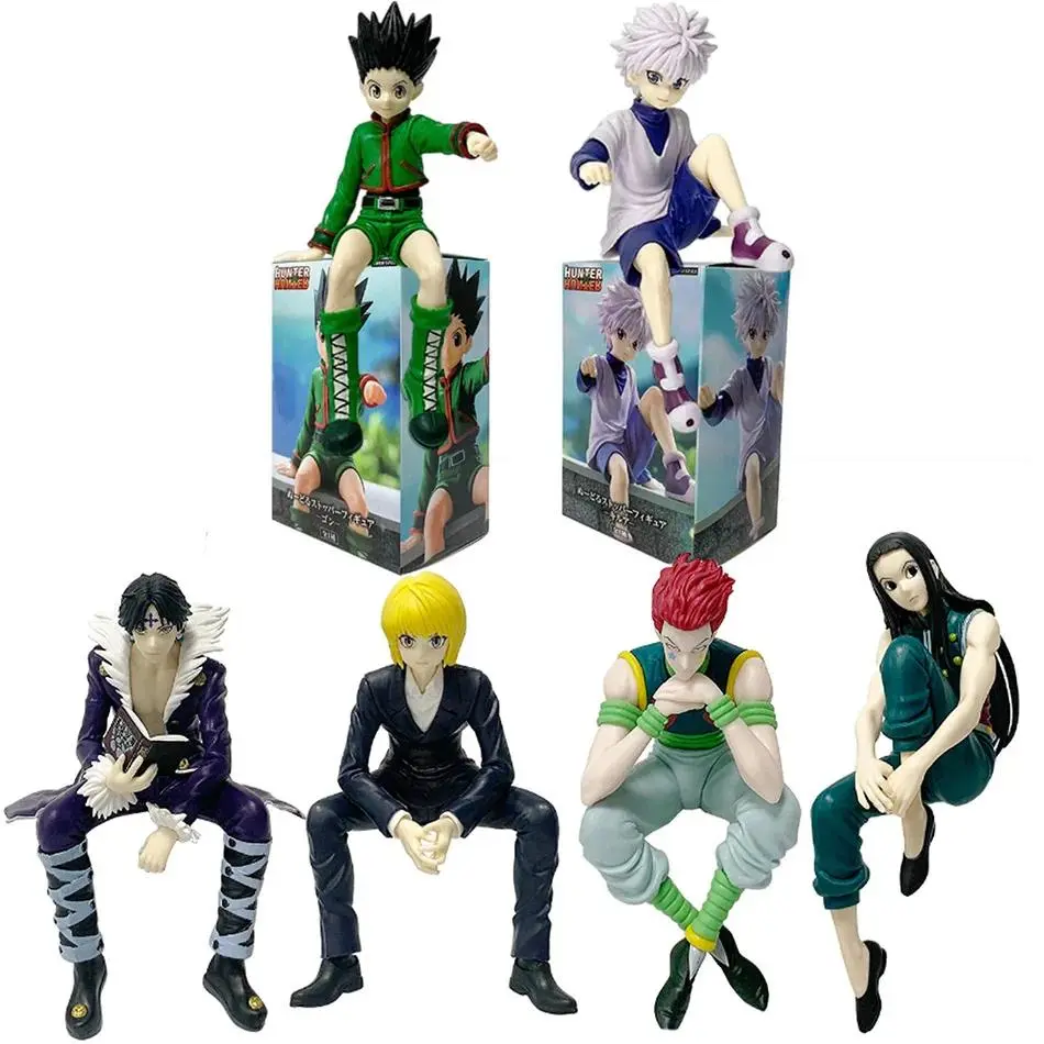 Anime Hunter×Hunter Figure Kurapika Action Figure Chrollo Illumi Hisoka Figurine Collection Noodle Stopper PVC Model Toys Gift