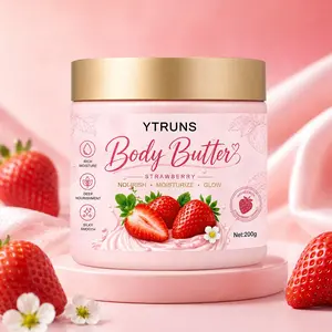 Strawberry Cake Body Cream, Nourishing Shea Butter Moisturizer for Dry Skin, Rich Winter Hydration Care, Smooth Creamy Moisturizing Body Lotion, Softens Rough Areas and Leaves Skin Feeling Moist, Supple and Sweetly Scented