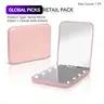 【Black Friday】Portable LED Pocket Mirror, 1X/3X Magnification Compact Travel Cosmetic Mirror for Purses, 2-Sided Folding Handheld Design, Lighted Makeup Mirror #GLOBAL PICKS