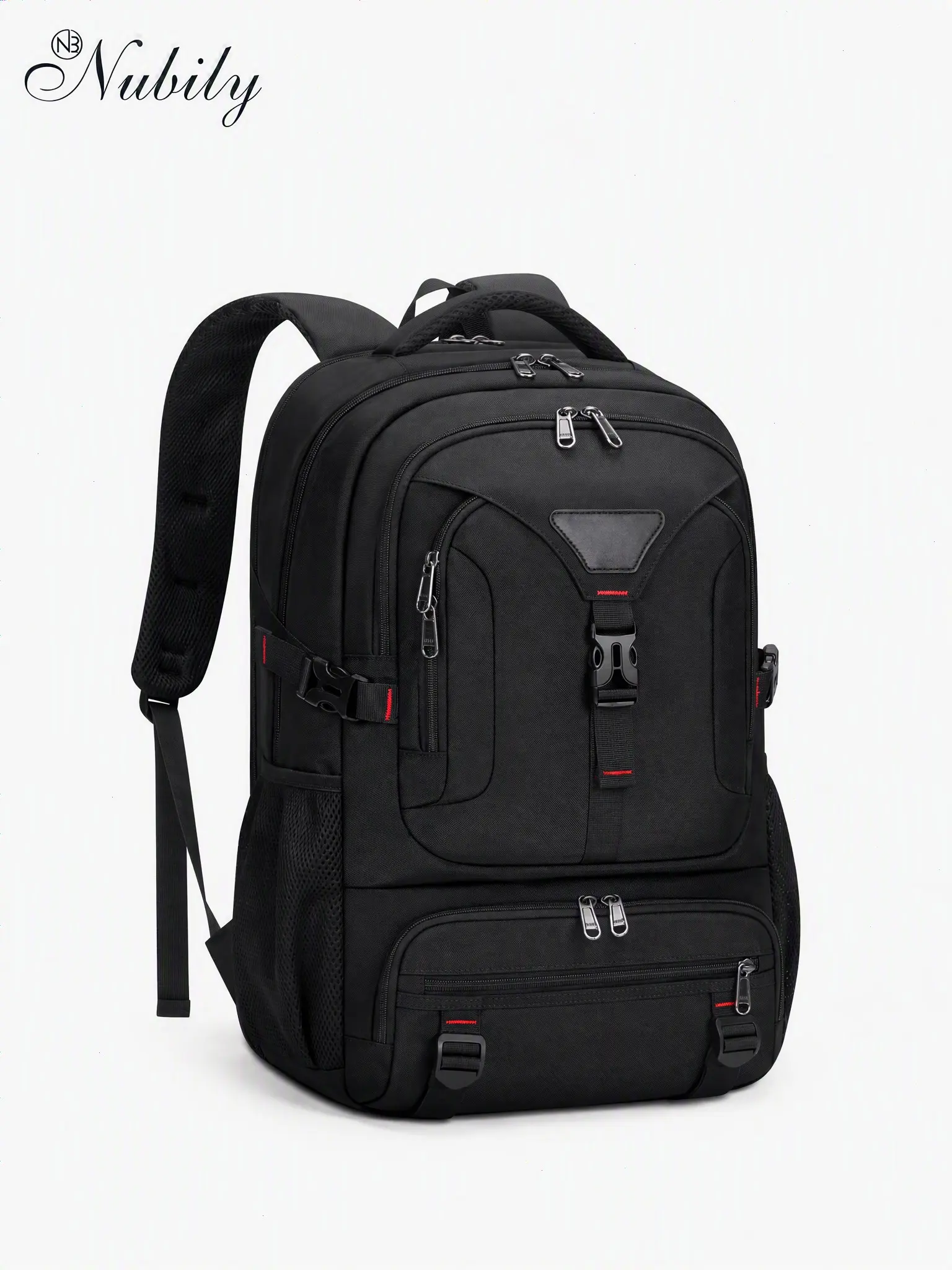 17.3 Inch Laptop Backpack with Insulated Lunch Compartment, Waterproof 50L Laptop Backpack, USB Charging Port, Padded Computer Bag for Travel