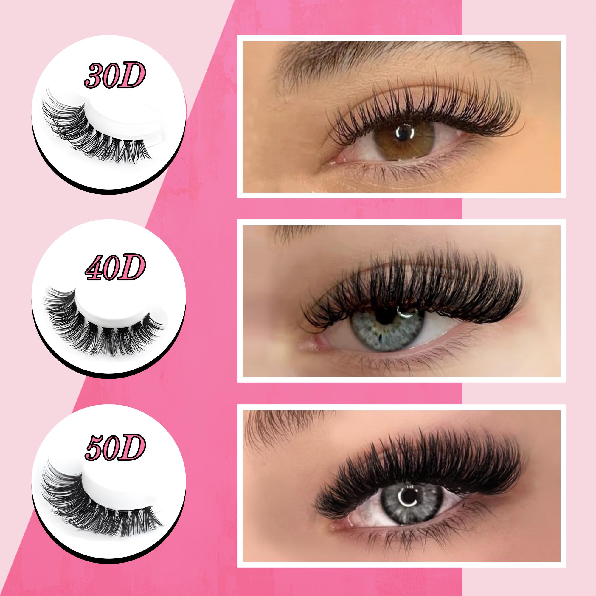 DIY Eyelash Extension Kit - 680pcs D Curl Cluster Lashes With Applicator Tool Bonding & Seal, Tweezers, Remover, Lash Brush And Mixed Length Clusters (10-16mm) - Hypoallergenic, At-Home Professional Lashes, Travel & Home Set (30D/40D/50D Mix)