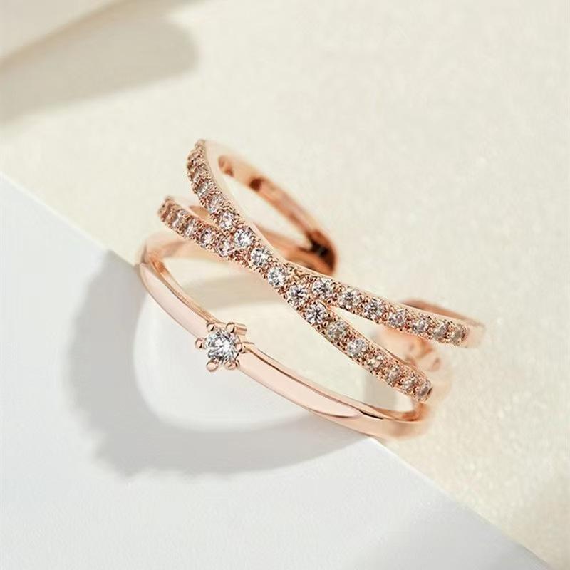 Women's Adjustable Open Cross Ring, Perfect for Dates, BFF Gifts, Parties, Gatherings & Daily Wear