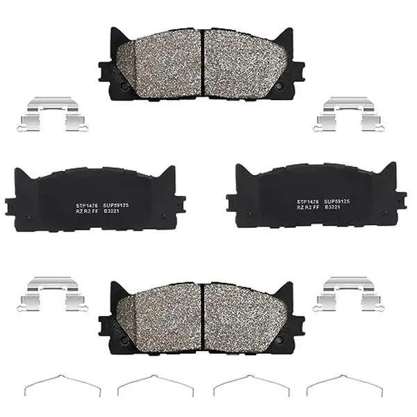 GARVEE4Pcs Premium Ceramic Disc Rear Brake Pads Compatible with 2007-2010 Sebring, 2008-2014 Avenger, 2007-2012 Caliber, 2007-2017 Compass, 2007-2017 Patriot, 2004-2016 Lancer, 2005-2006 Outlander